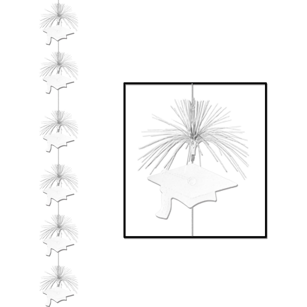 Grad Cap Firework Stringer