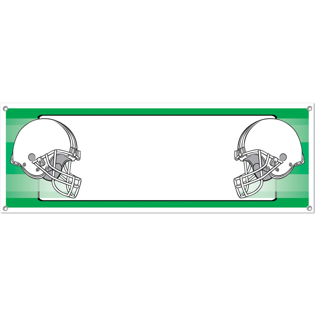 Helmets Sign Banner