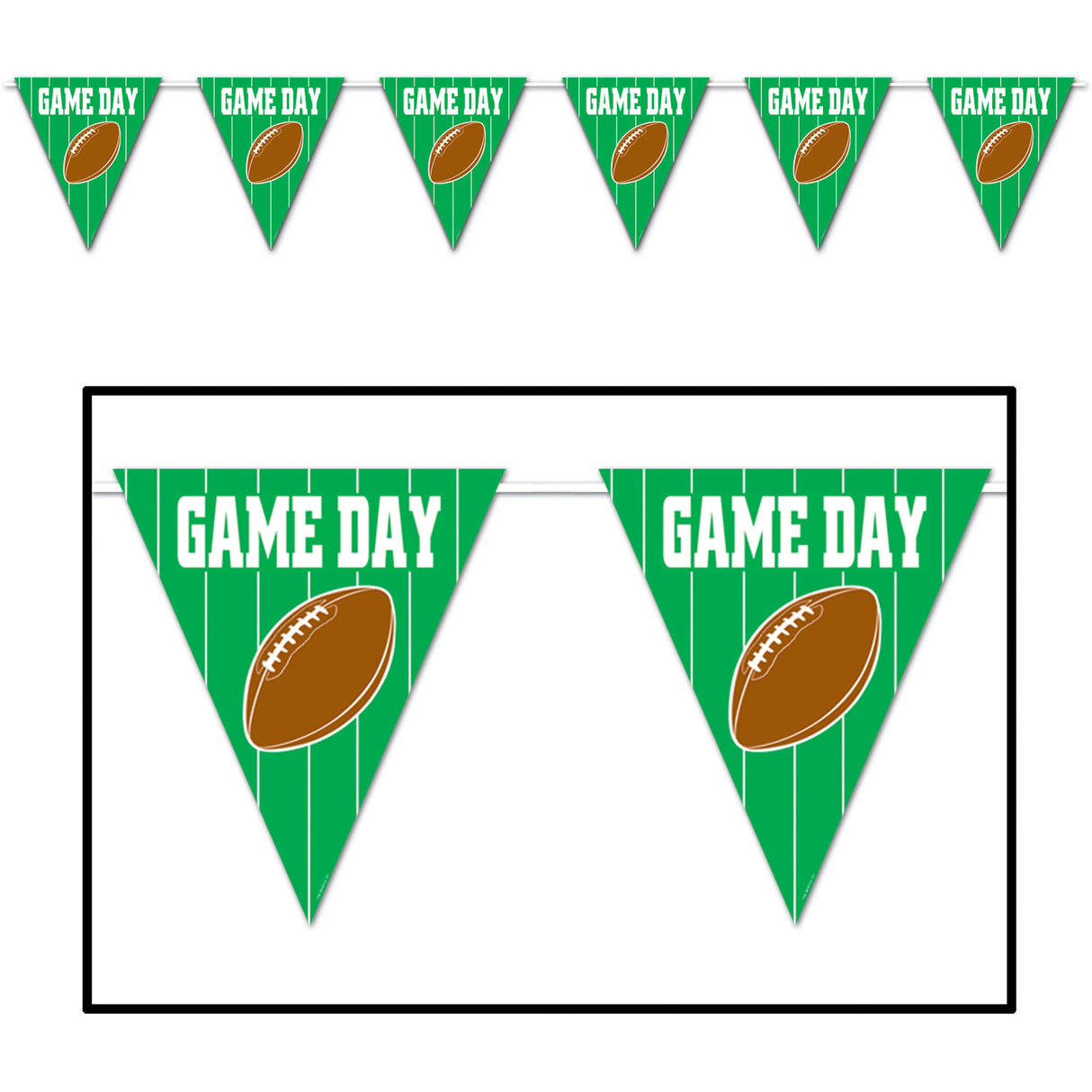 12' Football Pennant Banner