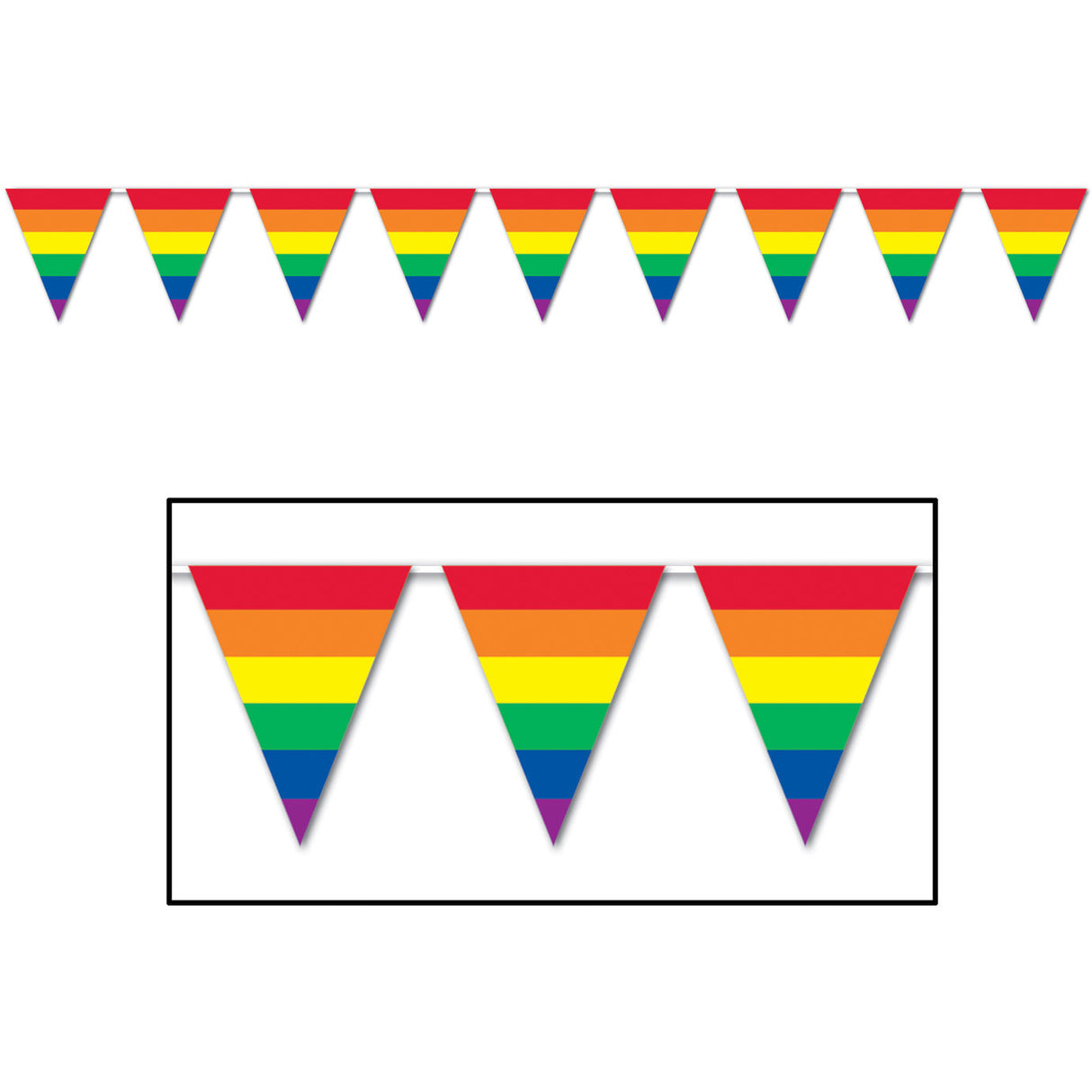 Rainbow Pennant Banner