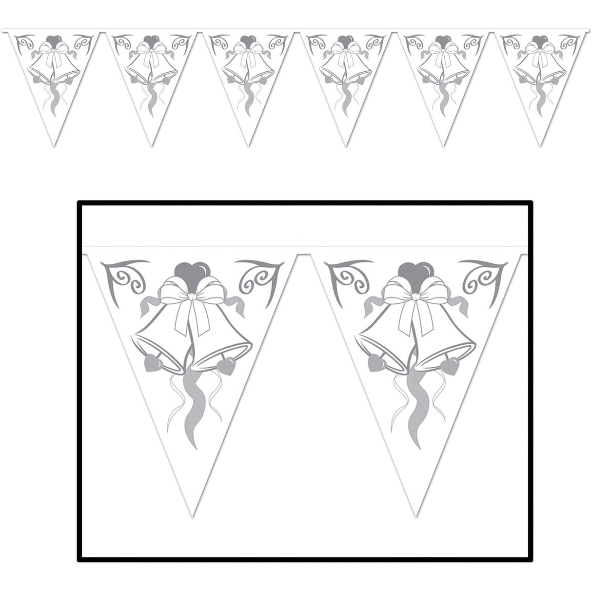 Wedding Bells Pennant Banner