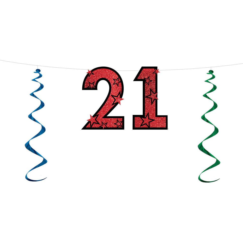 "21" Letter Banner