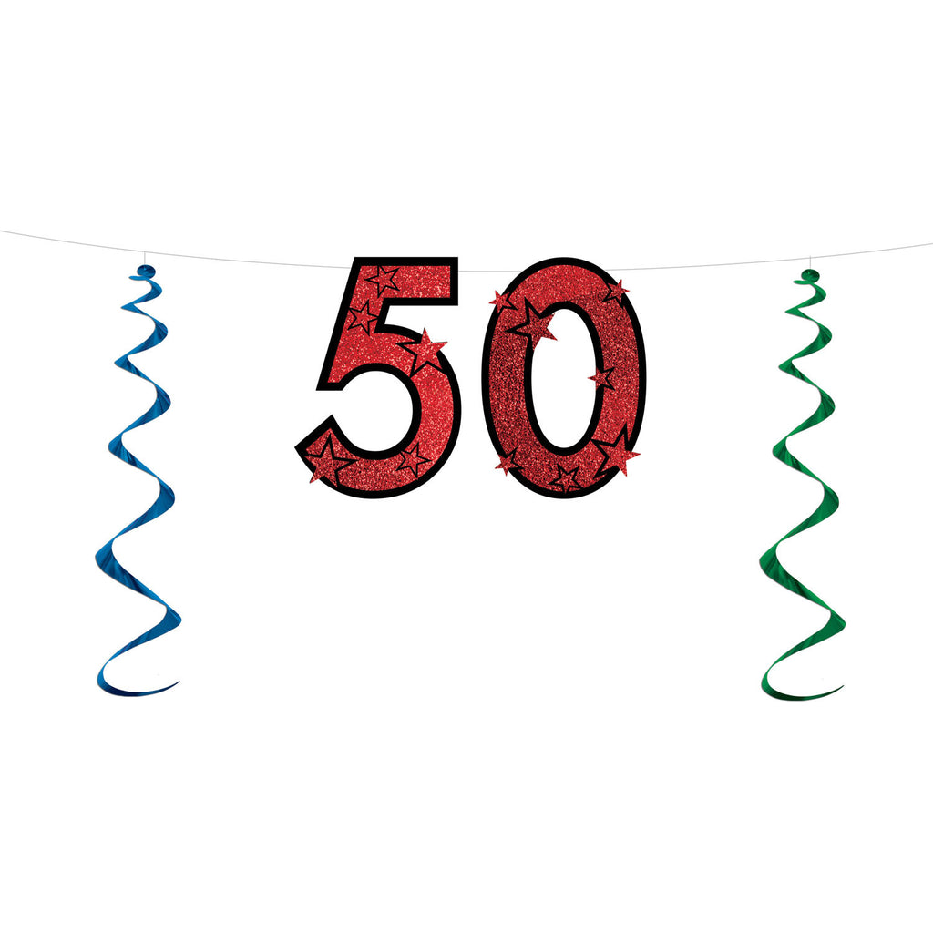 "50" Letter Banner