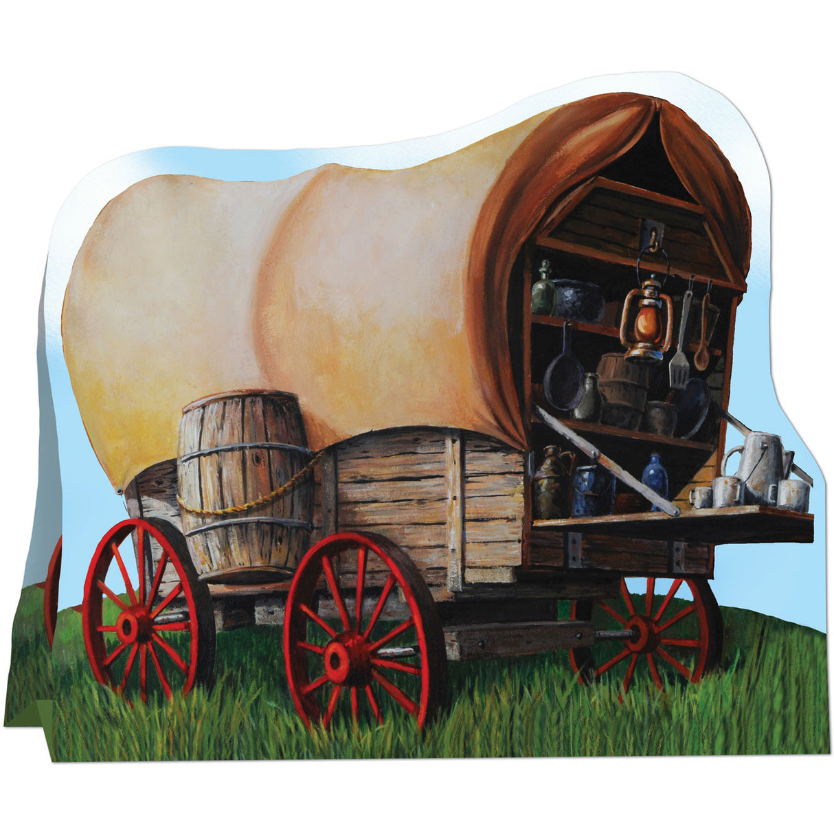 3D Wagon Centerpiece