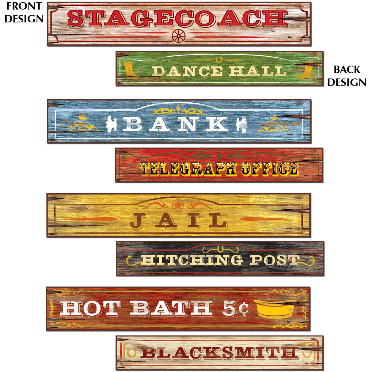 Western Sign Cutouts
