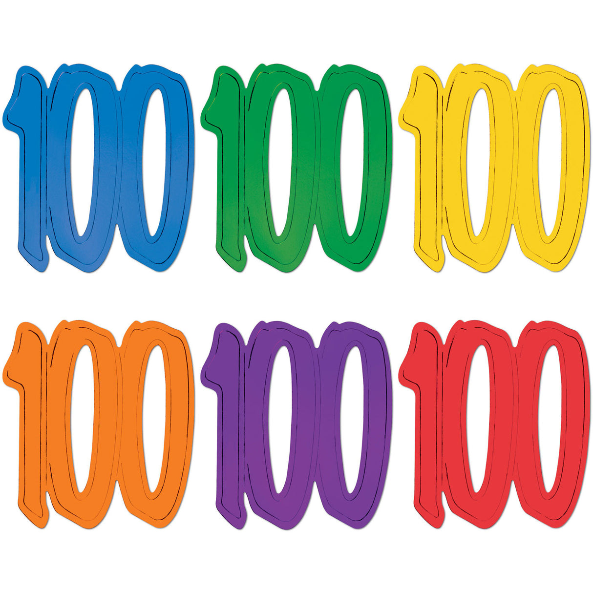 &quot;100&quot; Foil Cutouts