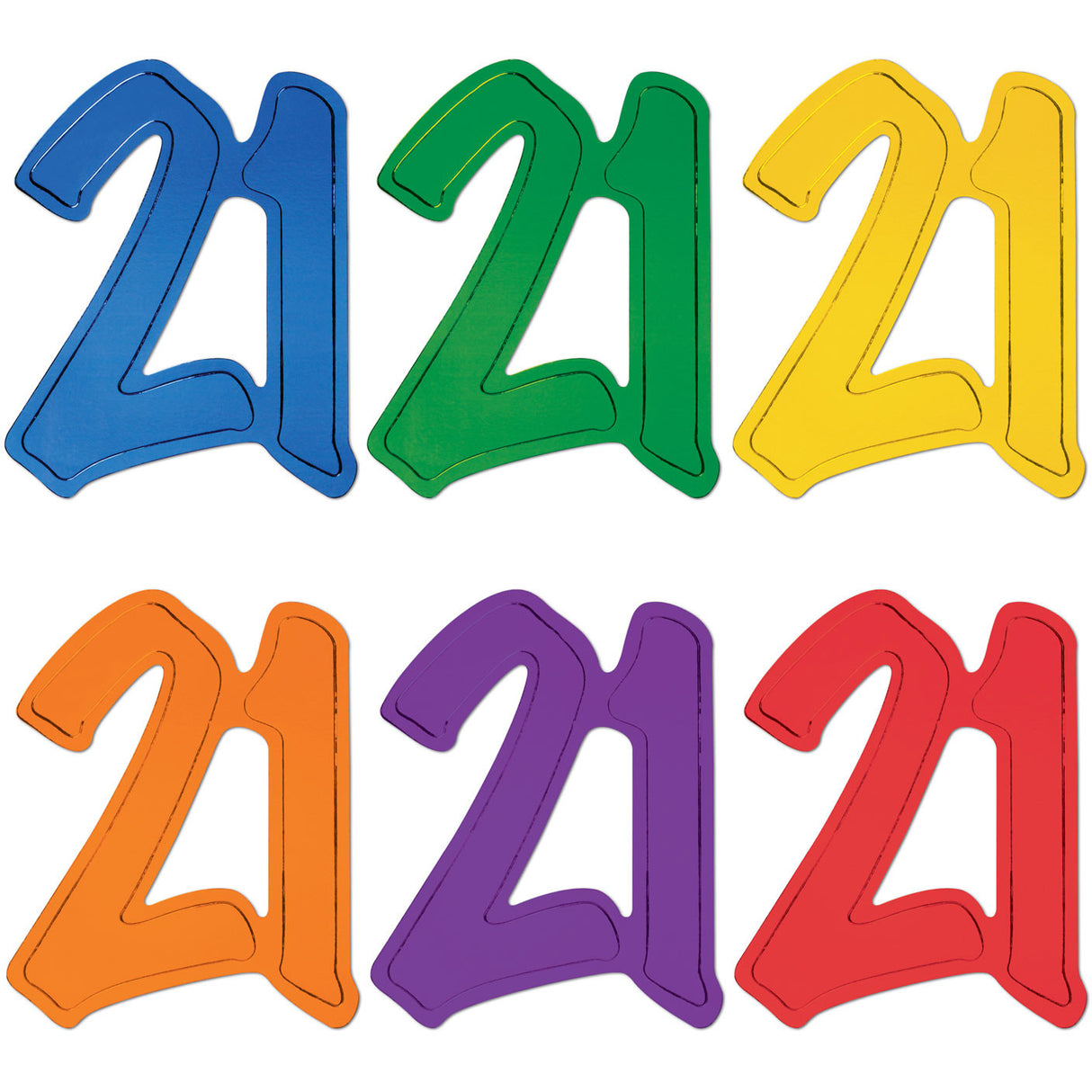 &quot;21&quot; Foil Cutouts