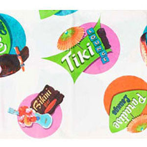 Tiki Lounge Plastic Table Cover