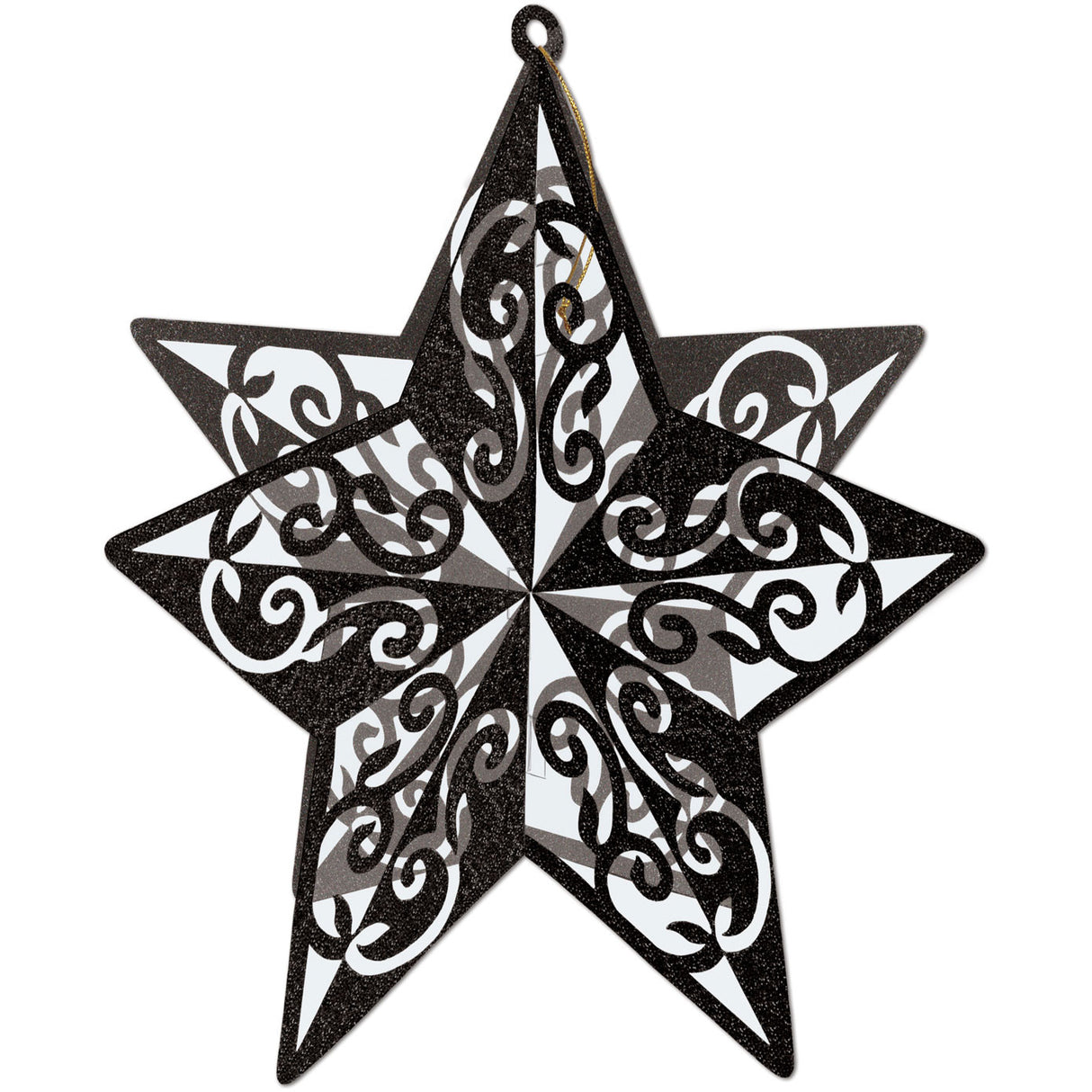 3D Glitter Star Centerpiece