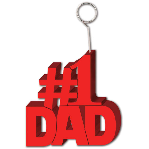 #1 Dad Photo/Balloon Holder