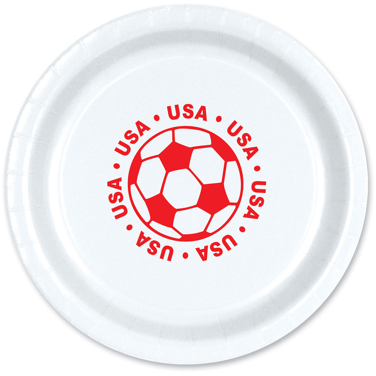 United States Soccer Dinner Plates