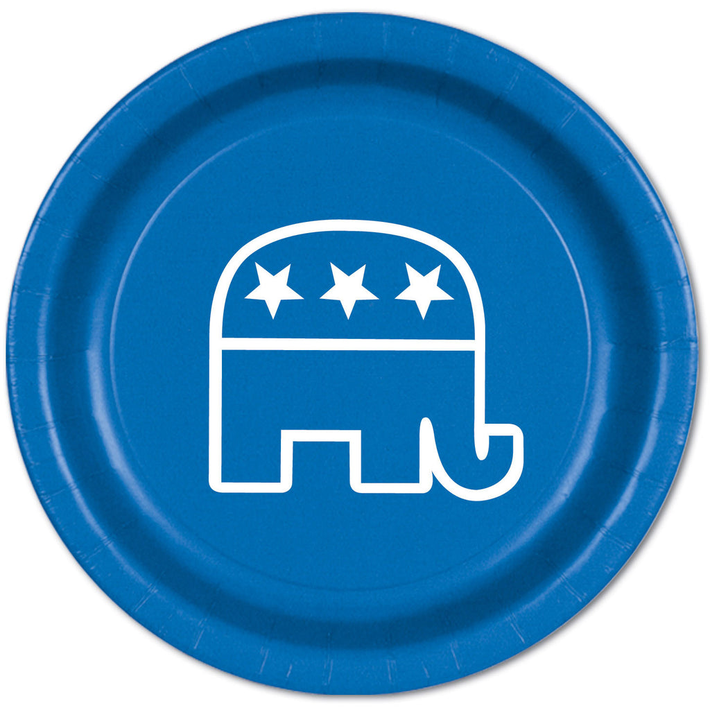 Republican Blue Dinner Plates