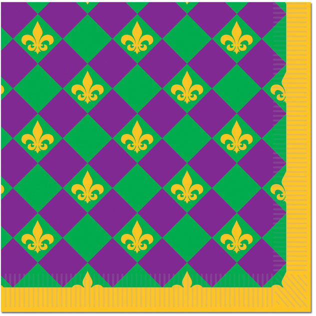 Mardi Gras Luncheon Napkins
