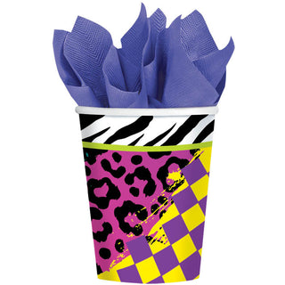Totally 80's 9oz Paper Cups (8ct)