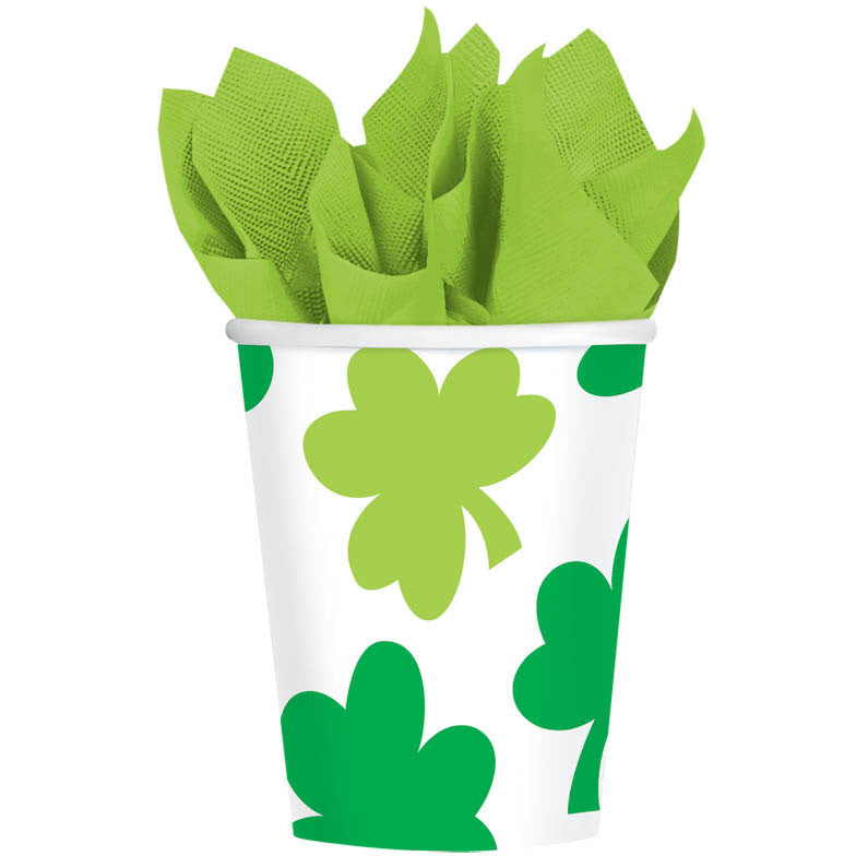 Shamrock Shimmer 9oz Paper Cups (8ct)