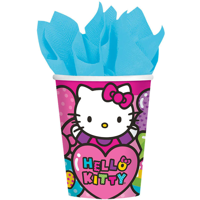 Hello Kitty Rainbow 9oz Paper Cups (8ct)