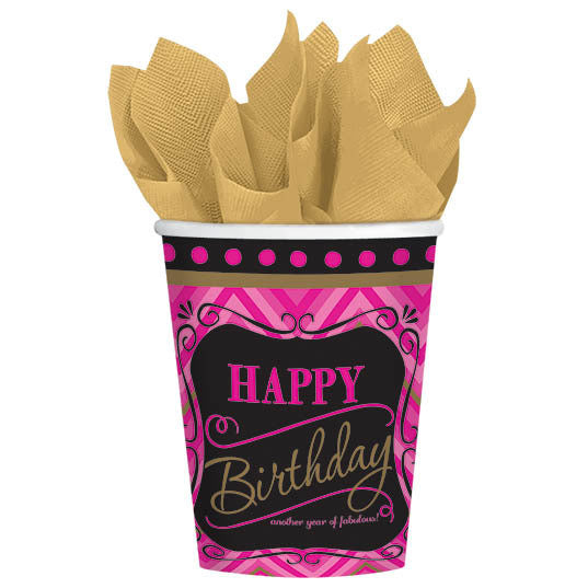 Born To Be Fabulous 9oz Paper Cups (8 ct)