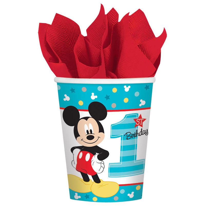 Mickey Fun To Be One 9oz Paper Cups (8 ct)