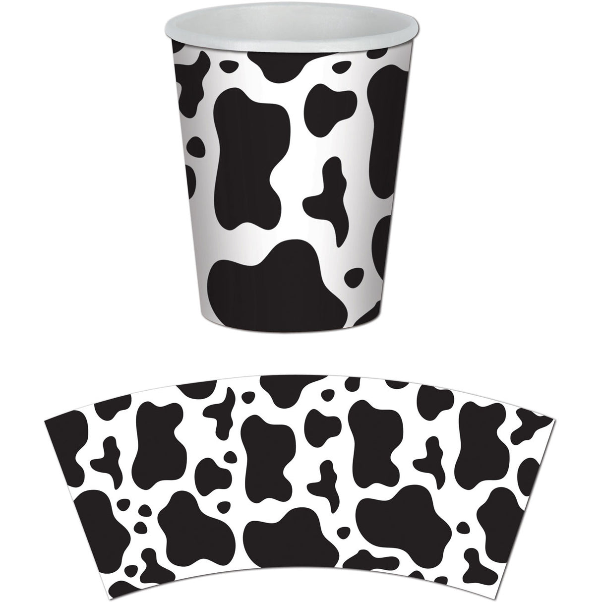 Cow Print Cups
