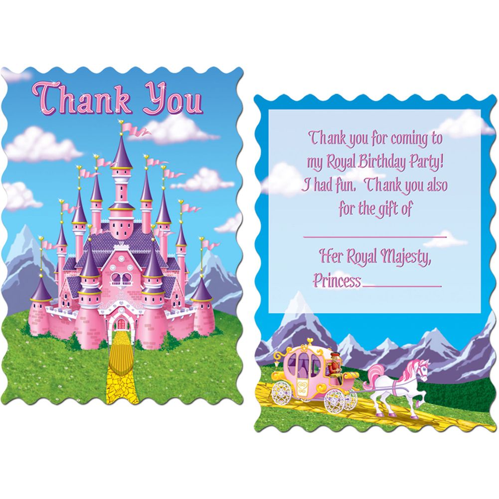 Princess Happily Ever After Thank You Notes (8ct)
