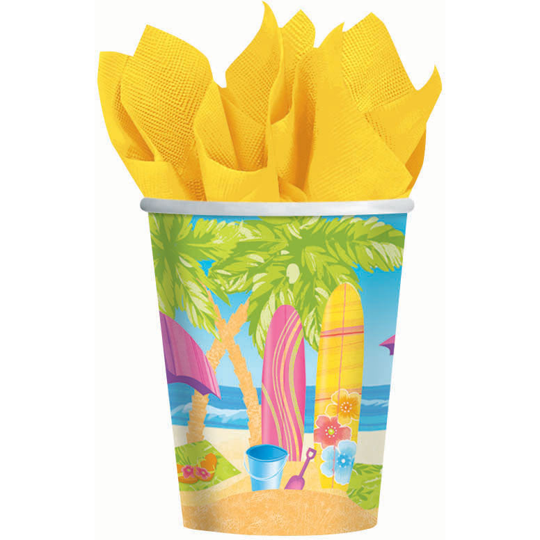 Surf's Up 9oz Paper Cups (8ct)