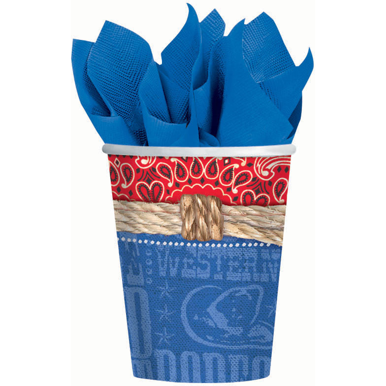 Bandana Ranch 9oz Paper Cups (8ct)