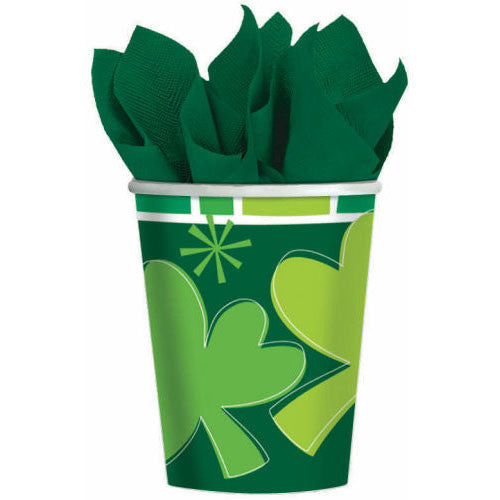 Spring Clover 9oz Paper Cups (8ct)