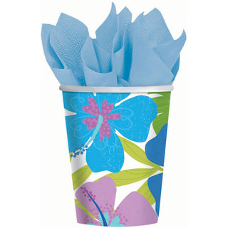 Floral Paradise Cool 9oz Paper Cups (8ct)
