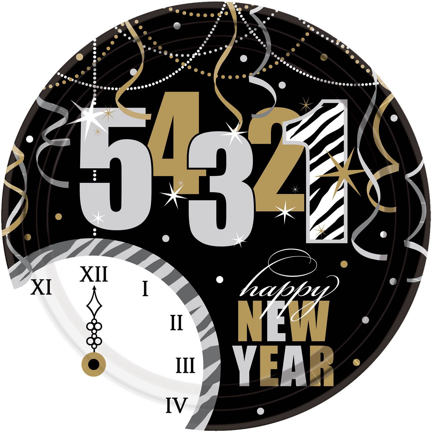 Wild Countdown Banquet Plates (8ct)