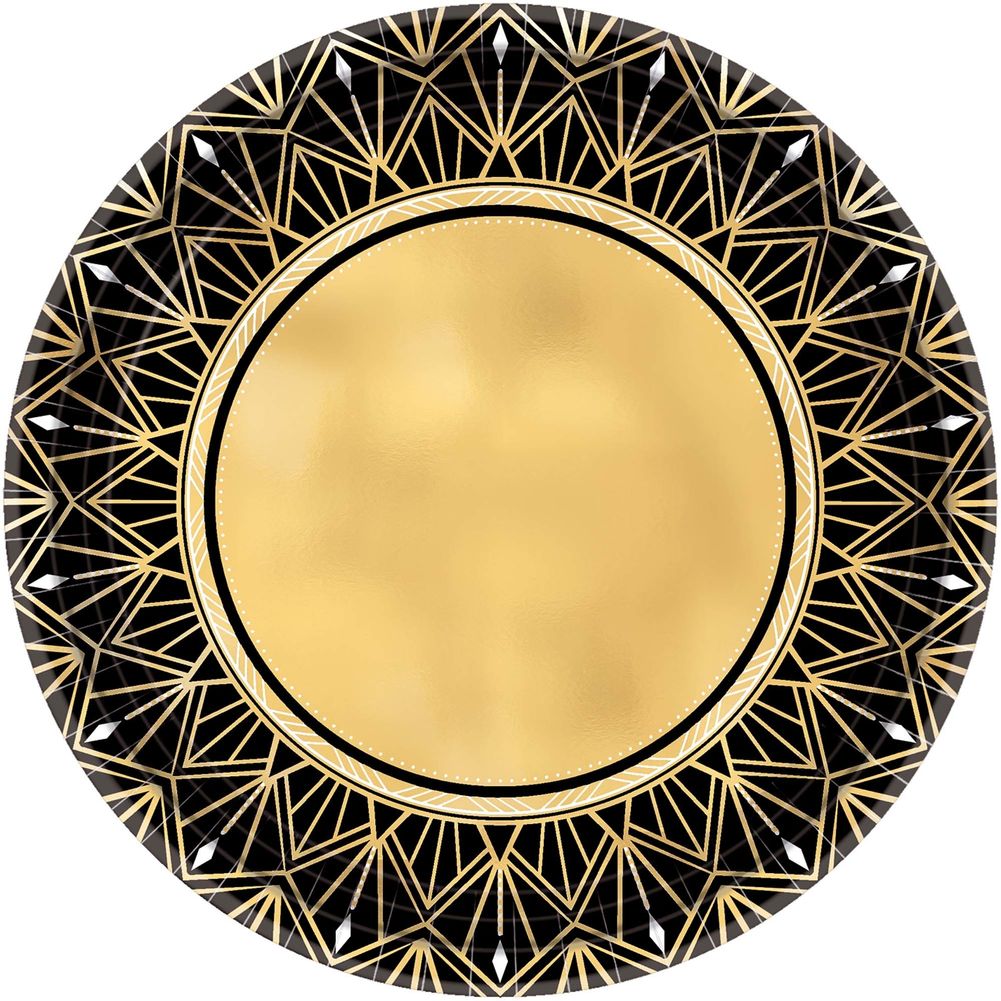 Glitz & Glam Paper Banquet Plates, 8ct