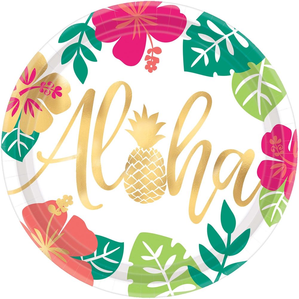 You Had Me At Aloha Paper Banquet Plates (8 ct)