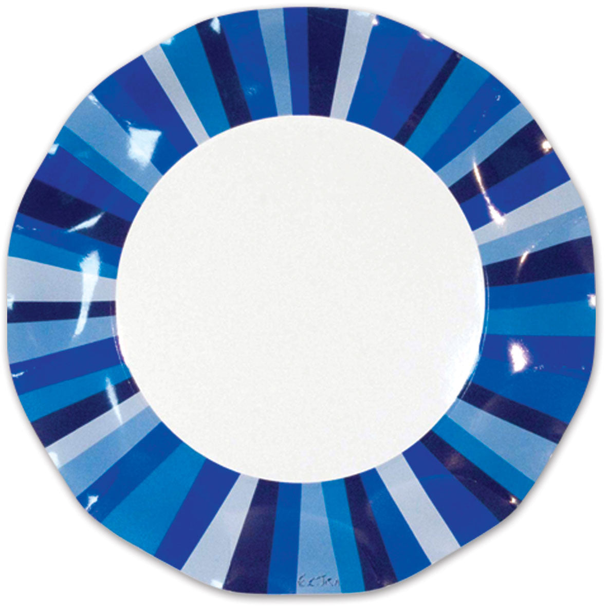 Blue Stripe Plates