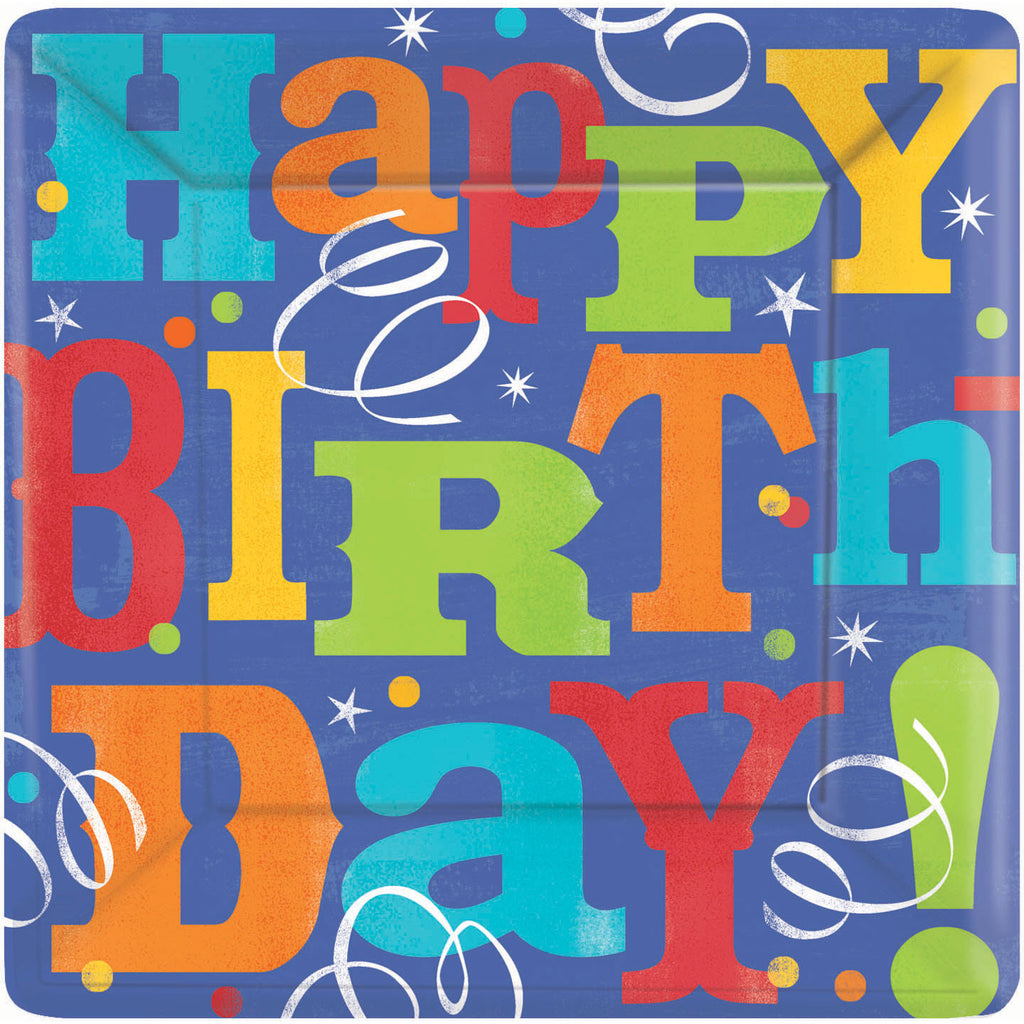 Birthday Fever Banquet Plates (8ct)