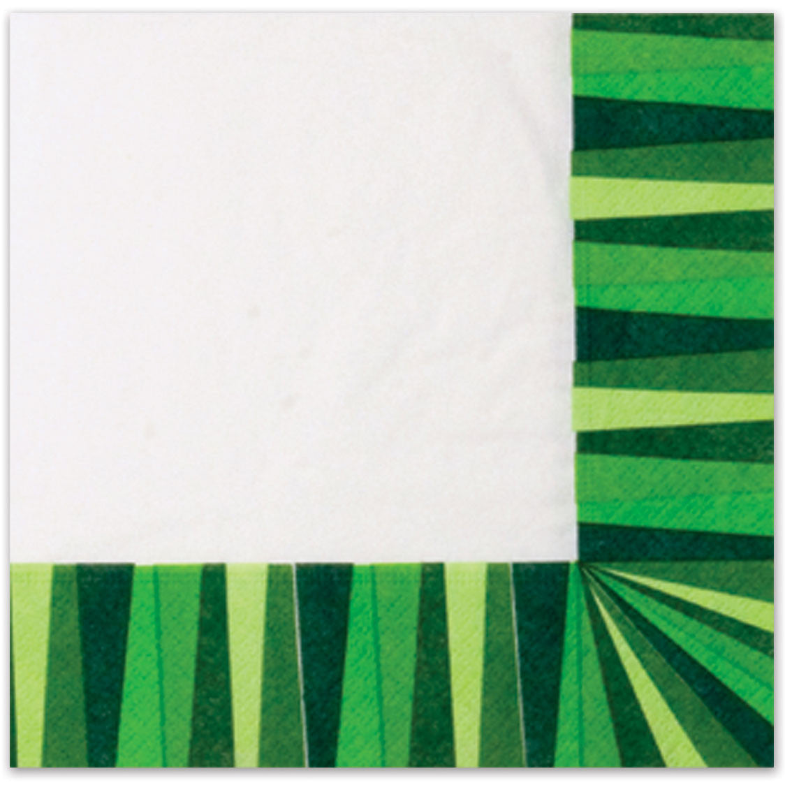 Green Stripe Luncheon Napkins