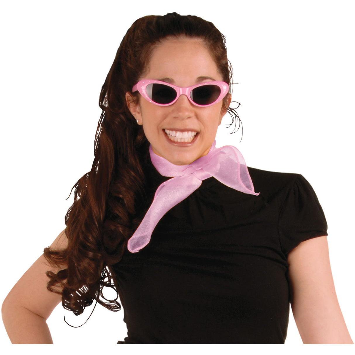 Pink Chiffon Scarf