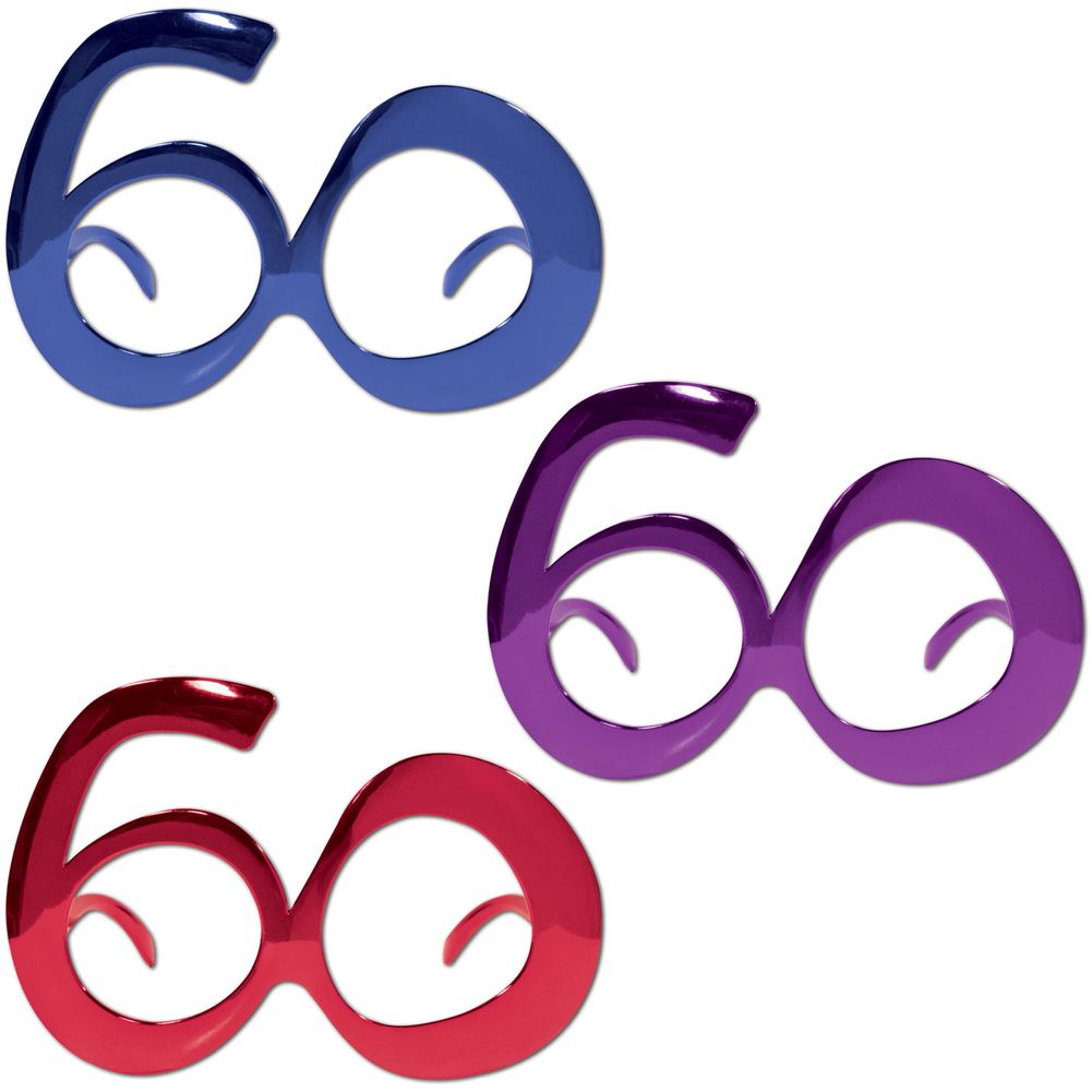 60th Birthday Metallic Frames