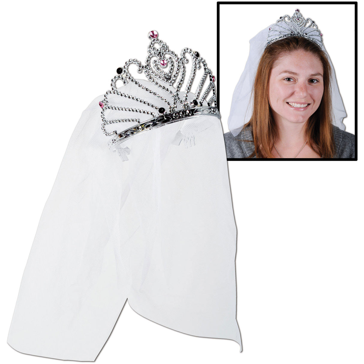 Plastic Bride To Be Tiara w/Ve