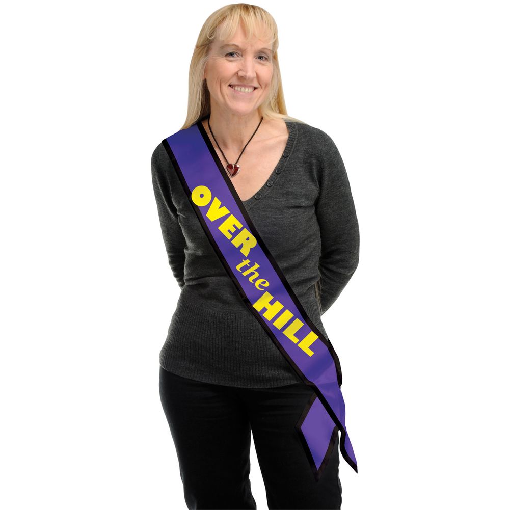 Over the Hill Satin Sash
