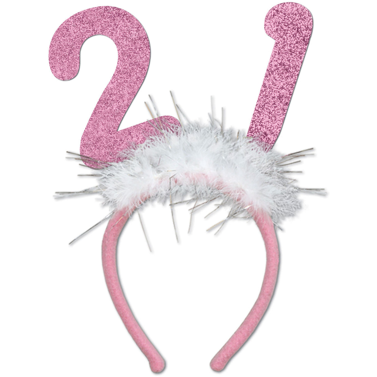 21  Glittered Boppers w/Marabou