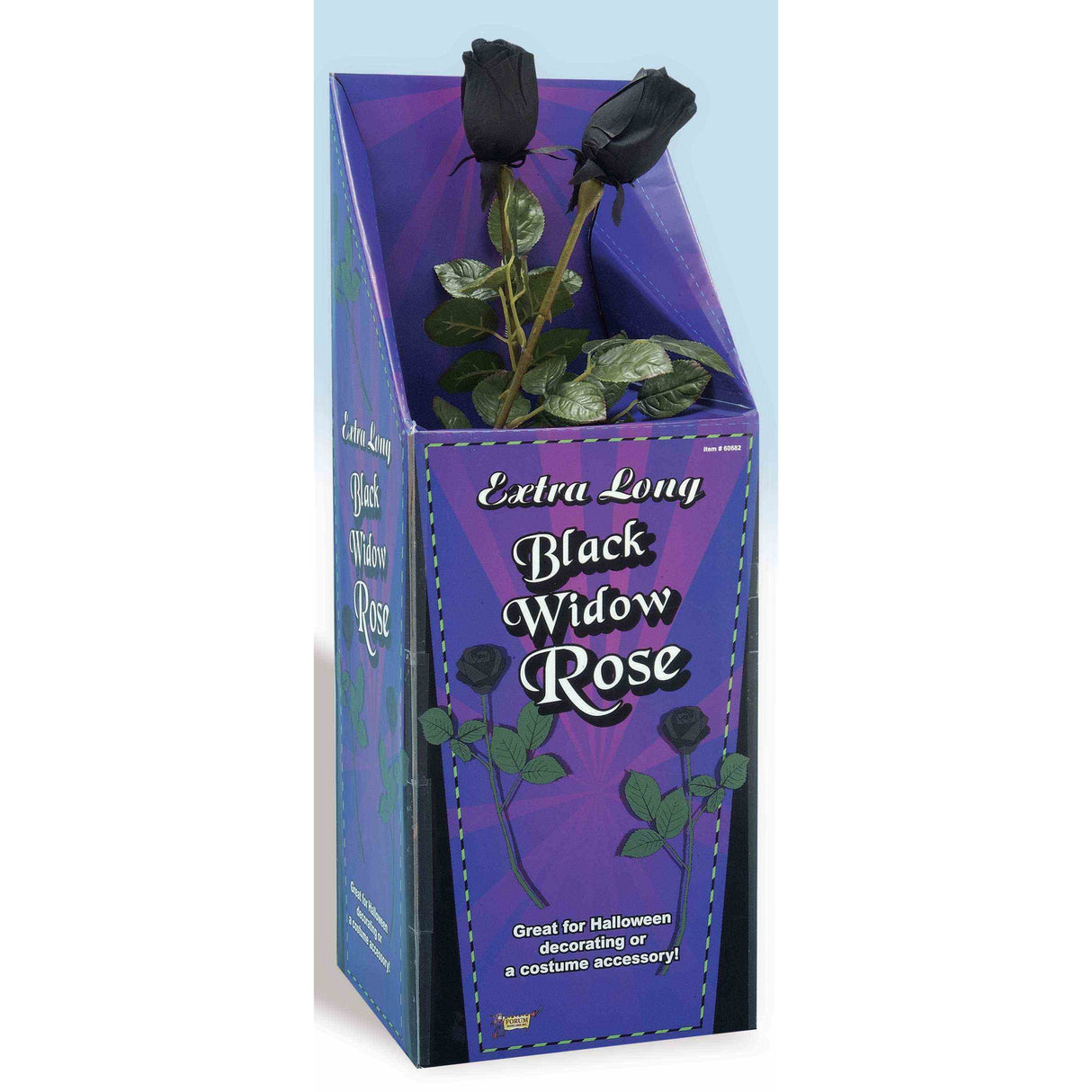 Extra Long Black Widow Rose