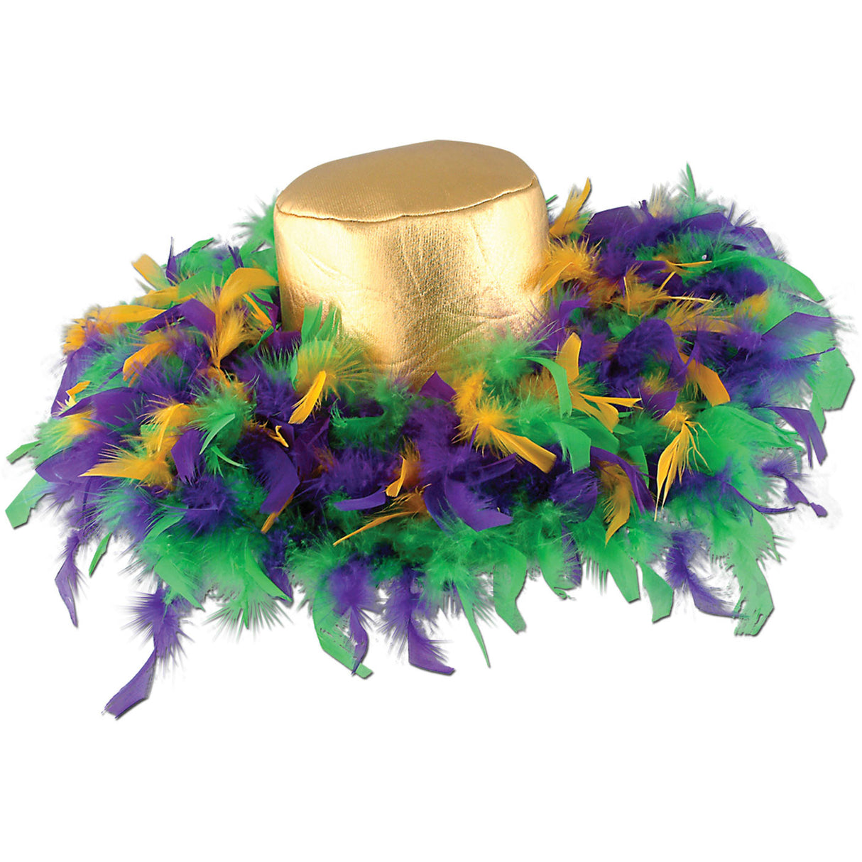 Mardi Gras Feather Hat