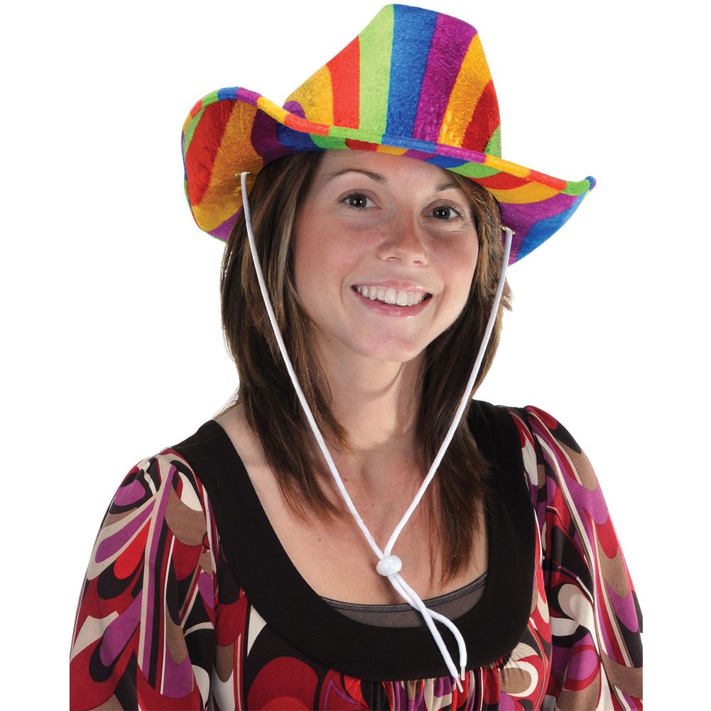 Rainbow Cowboy Hat
