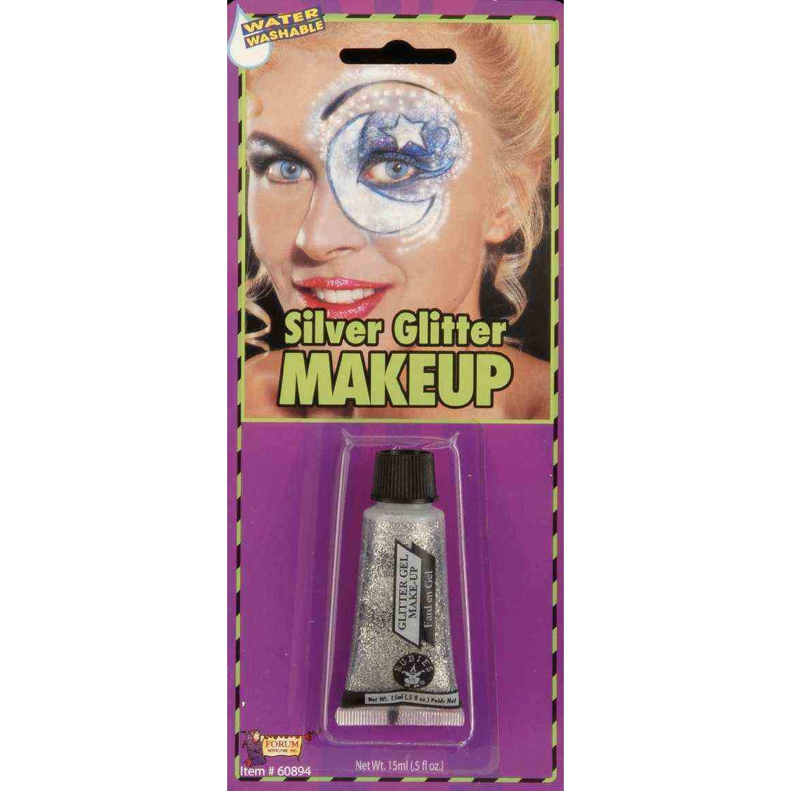 Silver Glitter Makeup