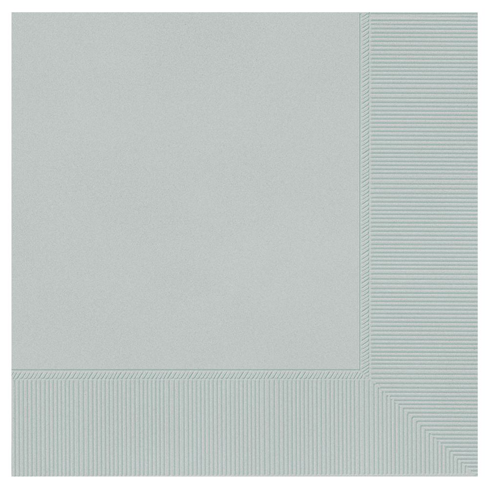 Silver 3 Ply Luncheon Napkin 50 ct
