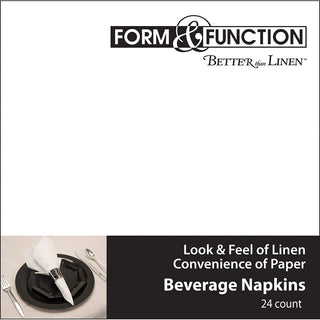 Form and Function Beverage Napkins (24ct)