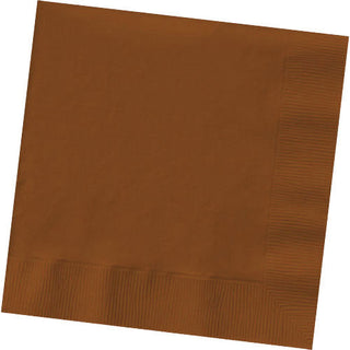 Chocolate Brown Big Party Pack Dinner Napkin 50 ct