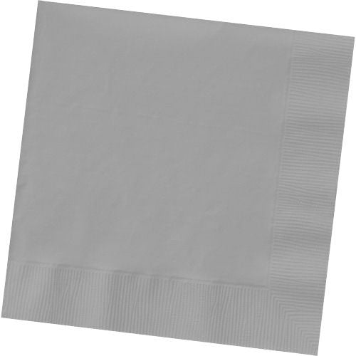 Silver Big Party Pack Dinner Napkin 50 ct