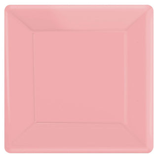 New Pink Square Paper Dessert Plates (20ct)