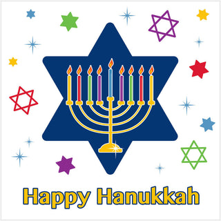Hanukkah Festivities Beverage Napkins (16ct)