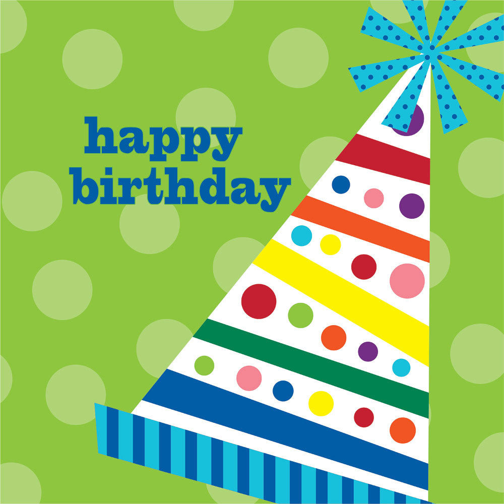 Birthday Hats Beverage Napkins (16ct)